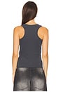 view 4 of 5 Eyelet Studded Tank in Grey