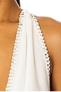 view 5 of 5 Tatiana Backless Studded Top in White