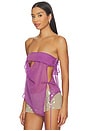 view 3 of 5 Cut Out Bandeau Top in Purple