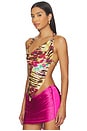 view 3 of 5 Beaded Cowl Backless Top in Multi