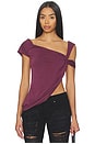 view 1 of 5 CUPRO DRAPED トップ in Purple