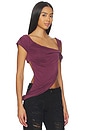 view 2 of 5 CUPRO DRAPED トップ in Purple