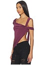 view 3 of 5 CUPRO DRAPED トップ in Purple