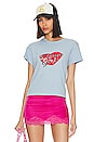 view 2 of 5 Damn Girl Tee in Blue & Red
