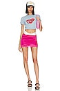 view 5 of 5 Damn Girl Tee in Blue & Red