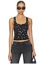 view 1 of 5 Tank Top With Sequins And Beading in Black