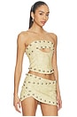view 2 of 4 CORSÉ WITH OVERSIZED STUDS in Beige