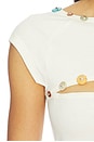 view 5 of 5 Button Opening Top in Off White