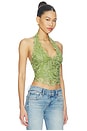 view 2 of 5 Roswen Lace Corset Top in Green