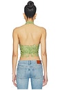 view 4 of 5 Roswen Lace Corset Top in Green