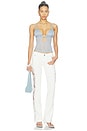 view 5 of 4 Ruched Cup Lace Cami Top in Blue