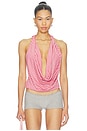 view 1 of 5 Cowl Knotted Jersey Top in Stripe