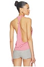 view 4 of 5 Cowl Knotted Jersey Top in Stripe