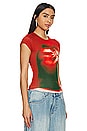 view 2 of 4 CAMISETA TIRANTES BABY in Red Motion Face Print