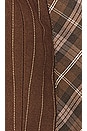 view 6 of 6 Asymmetric Tie Waiscoat in Brown