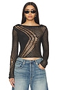 view 1 of 4 Knitted Asymmetric Top in Black