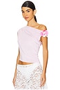 view 2 of 4 Dare To Drape Top in Pink Flower