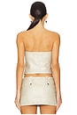 view 3 of 4 Buckle And Zip Corset in White