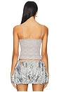 view 3 of 5 Sequin Lace Cami Top in Silver