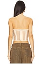view 3 of 4 Mesh Boned Corset in Nude