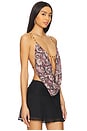 view 2 of 5 Asteria Printed Top in Brown