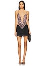 view 4 of 5 Asteria Printed Top in Brown