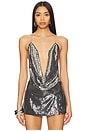 view 1 of 5 Sequin Asteria Top in Black and Grey