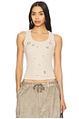 view 1 of 5 Eyelet Studded Tank Top in Cream