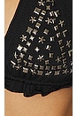 view 5 of 5 Studded Bikini Top in Black