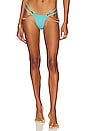 view 1 of 5 Aurora Bikini Bottom With Bead Trim in Turquoise