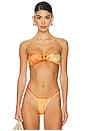 view 1 of 4 HAUT DE MAILLOT DE BAIN FORME BANDEAU in Sunburst Print