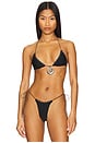view 1 of 4 Triangle Stud Bikini Top in Black