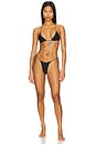 view 4 of 4 Stud Bikini Tied Waist in Black