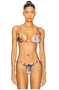 view 1 of 5 Double Strap Bikini Top in Abstract Print