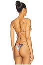 view 4 of 5 Double Strap Bikini Top in Abstract Print