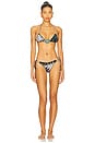 view 4 of 5 Triangle Bikini Top With Picot Trim in Multi