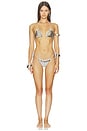view 4 of 5 BRAGUITA BIKINI WITH METAL SEQUINS in Silver