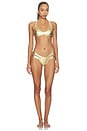 view 4 of 4 BRAGUITA BIKINI IDOL METALLIC BANDAGE in Gold