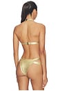 view 3 of 4 TOP BIKINI IDOL METALLIC BANDAGE in Gold