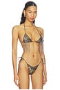 view 2 of 5 TOP BEADED BIKINI WITH FRINGING in Silver