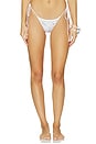 view 1 of 4 Studded With Tie Waist Bikini Bottom in White in Cream
