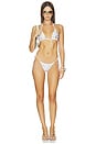 view 4 of 5 TOP BIKINI STUDDED  in White
