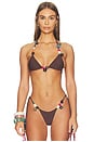 view 1 of 5 HAUT DE MAILLOT DE BAIN MULTI BEAD STRAP  in Brown