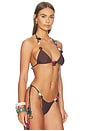 view 2 of 5 HAUT DE MAILLOT DE BAIN MULTI BEAD STRAP  in Brown