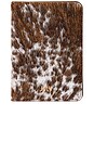 view 1 of 6 Cow Print Small Travel Wallet in Brown