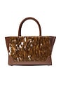 view 1 of 6 Juliette Winged Cow Print Crossbody in Brown