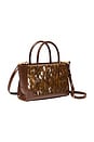view 4 of 6 Juliette Winged Cow Print Crossbody in Brown