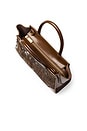 view 5 of 6 Juliette Winged Cow Print Crossbody in Brown