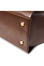 view 5 of 6 Juliette Open Winged Cow Print Tote in Brown