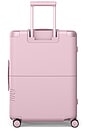 view 2 of 6 Checked Luggage in Blush Pink
